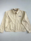 Vintage 90s Polo Sport Ralph Lauren Cream Cotton Zip Jacket (3XL)