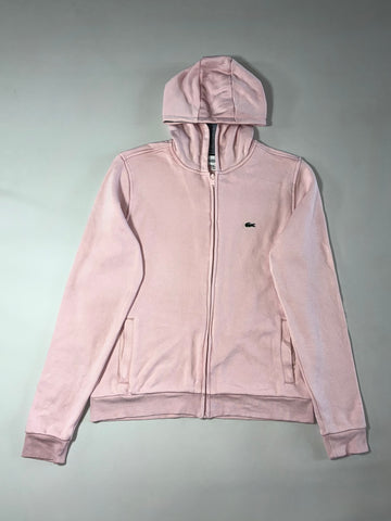 Lacoste Sport Full-Zip Hoodie Croc Logo – Light Pink (M)