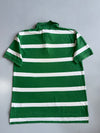 Tommy Hilfiger Striped Rugby Polo Green/White (XL)