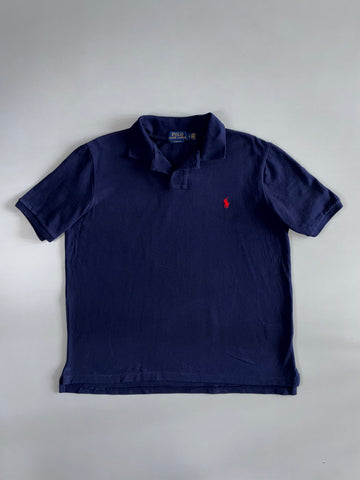 Polo Ralph Lauren Vintage Navy Classic Fit Polo T-Shirt (L)