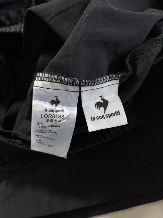 Le Coq Sportif Black Nylon Shorts (W:32) (L:20)