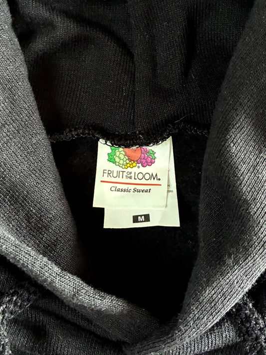 Fruit of the Loom Black Blank Hoodie (M)