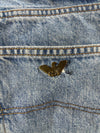 Vintage 90s Armani Jeans Light Wash Denim, Made in Italy (W:32) (L:43)