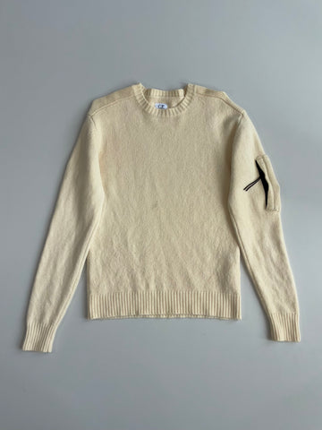C.P. Company Crewneck Wool Sweater – Cream (S)