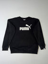 Puma Essential Big Logo Crewneck Sweatshirt – Black (S)