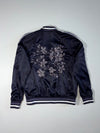 H&M L.O.G.G. Satin Bomber Jacket – Navy | Women's (S/M)