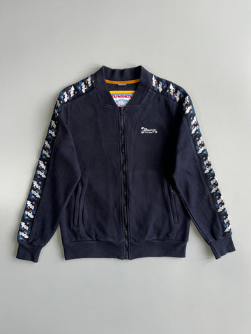 Taiwanize | Crane Bird Print Track Bomber Jacket (M)