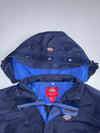 Dickies Since 1922 Navy Hooded Rain Jacket Blue Lined (M)