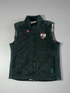 Men’s Dark Green Quilted Puffer Vest (S/M)