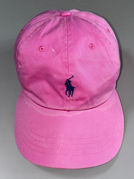 Polo Ralph Lauren Cap – Pink with Navy Pony (Adjustable)