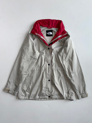 The North Face Beige & Red Waterproof Shell Jacket Women’s (M/L)