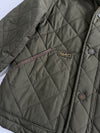 Polo Ralph Lauren Olive Quilted Jacket with Corduroy Collar (Xs)