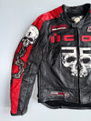 Icon “Skull Jacket” Genuine Leather Motorcycle Jacket Back Padded (M)