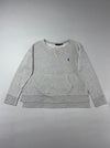 Polo Ralph Lauren Heather Grey Kangaroo Pocket Crewneck Sweatshirt (L)