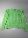 Vintage Polo by Ralph Lauren Lime Green Cable Knit Sweater – (XL)