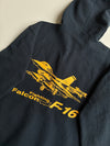 Vintage F-16 Fighting Falcon Zip-Up Hoodie | Size (S)