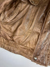 Vintage “Echt Leder” Brown Shirt-Collar Jacket (2XL/XL)