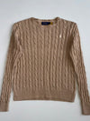 Polo Ralph Lauren Beige Cable Knit Sweater (S)