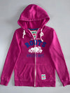 Roots Canada “Est. 1973” Athletic Dept. Full-Zip Hoodie Magenta Pink (XS)