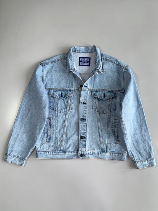 Vintage Hard Rock London Embroidered Back Denim Jacket (XL)