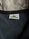 Lacoste Blue Full-Zip Hoodie with Coral Piping – (XL)