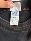Vintage 90s Adidas Black Embroidered Performance Logo Raglan Sweatshirt (L)