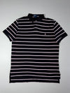 Polo by Ralph Lauren Striped Polo – Black & Pink (2XL)