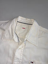 Hilfiger Denim White Contrast Stitch Button-Up Shirt (L)