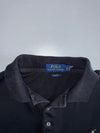 Polo Ralph Lauren | Slim Fit Gold Pony Long Sleeve Polo | Washed Black (L)