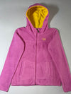 Everlast Pink Fleece Zip-Up Hoodie – Yellow Lined Hood (S)