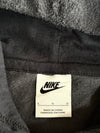 Nike Fleece Hoodie with Plaid Patch Logo – Black/Rust Plaid (XL)