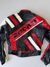 ZVintage AGV × Ducati Leather Motorcycle Jacket (Original Pure Leather) Made/Designed in Italy  (M)