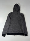 American Retro Vintage Goods Heather Grey Full-Zip Hoodie (M)