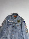 Moussy Vintage Patchwork Trucker Denim Jacket – Light Wash (S)