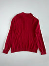 Tommy Hilfiger Quarter-Zip Knit Sweater – Red & White (M)