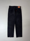 Vintage Levi’s 550 Relaxed Fit Black Denim Jeans (W:34) (L:43)