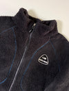 Eider Sherpa Fleece Full Zip Jacket with Contrast Stitching – Black (L)