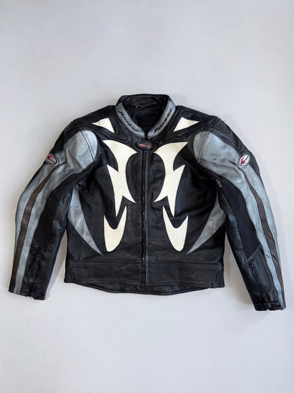 ZVintage Riossi Pure Leather Racing Jacket | Heavily Padded RARE (M/L)