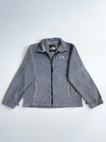The North Face Kids Grey Fleece Full-Zip Jacket women’s – (S)