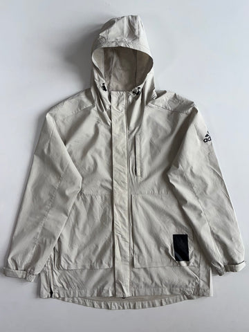 Adidas Cream Hooded Shell Jacket (2Xl)