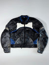 FLM Greyhound Leather Motorcycle Racing Jacket (M)