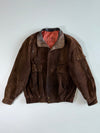 Munper Spain Two-Tone Suede Bomber Jacket (2XL)