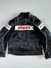Ducati by Dainese Padded Leather Racing Motorcycle Jacket (XL)