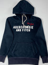 Abercrombie & Fitch New York Spellout Hoodie – Navy, Muscle Fit (M)