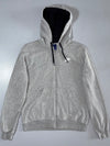 Nike Grey Zip-Up Fleece Hoodie (S/M)