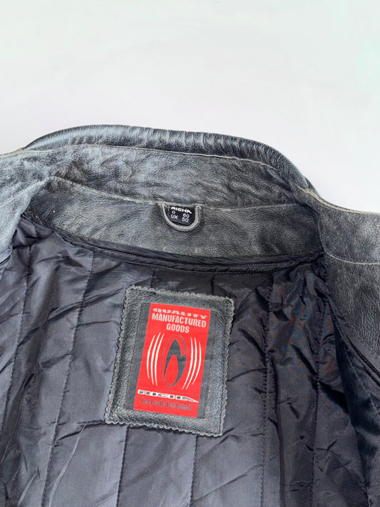 Richa Air Fit System Vintage Leather Motorcycle Racing Jacket (Paded)(XL)