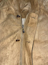 Vintage 2000s D&G Dolce & Gabbana Tan Leather Utility Jacket (XL)
