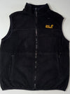 Jack Wolfskin Paw Logo Fleece Vest – Black (L)