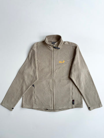 Jack Wolfskin Beige Polartec Fleece Zip Jacket(XL)