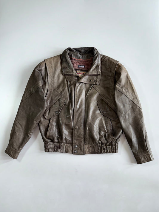 Vintage Adventure Bond’s Original Oversized Leather Jacket (M)